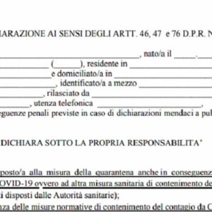 Autocertificazione Lazio ottobre 2020, scarica il modulo PDF. Quando usarla durante il coprifuoco