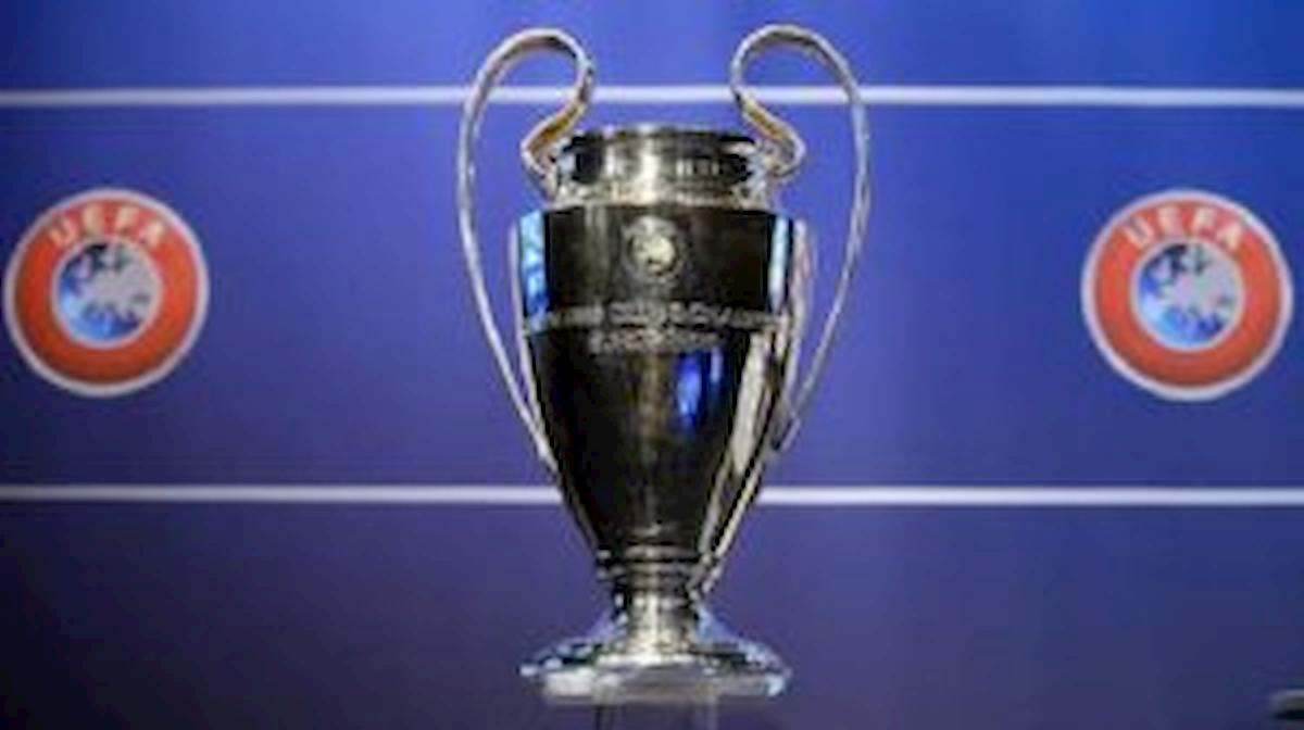Sorteggio gironi Champions League con Juventus, Inter, Lazio Atalanta