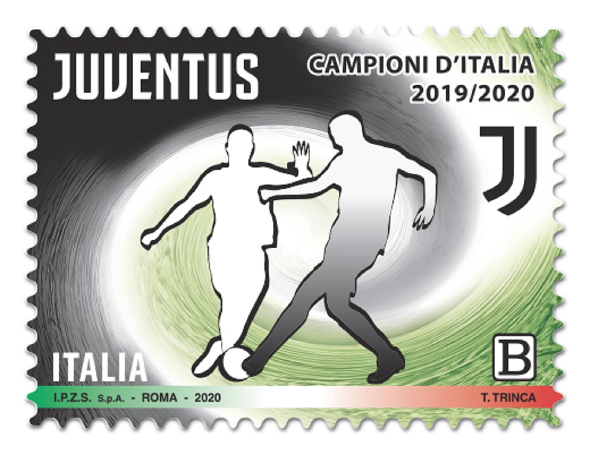 Poste Italiane, il francobollo per la Juventus campione d'Italia 2019-20