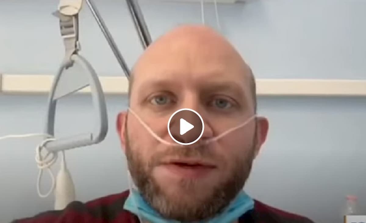 Alberto Orsini col Coronavirus, il servizio dall'ospedale per il Tgr Abruzzo da l'Aquila VIDEO
