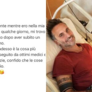 Nek in ospedale dopo un incidente in casa: il post su Facebook