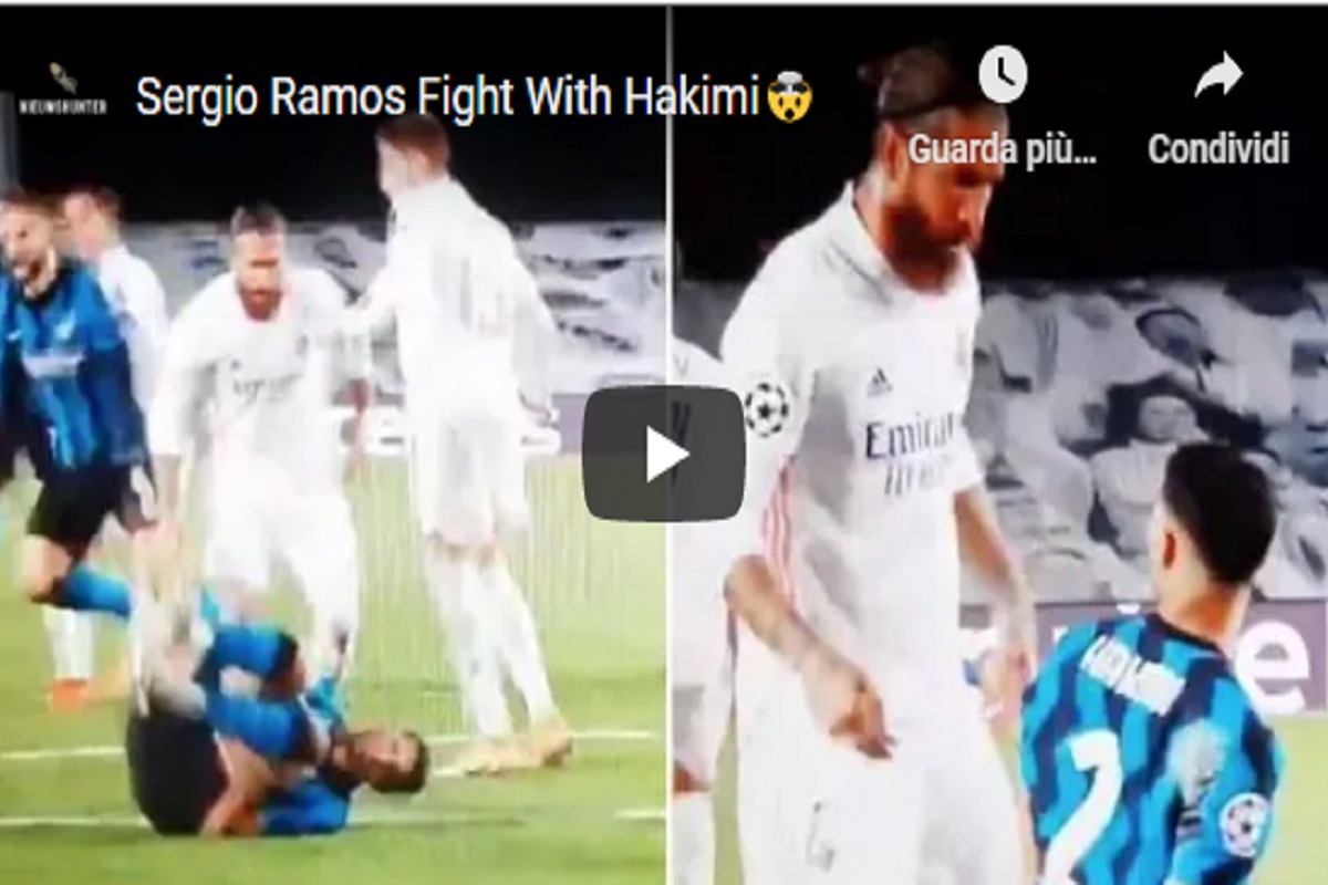 Sergio Ramos insulta Hakimi: "Alzati figlio di p... Smettila di squittire come un topo"