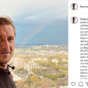 Francesco Totti coronavirus: "Ho avuto polmonite bilaterale. Non è una passeggiata"