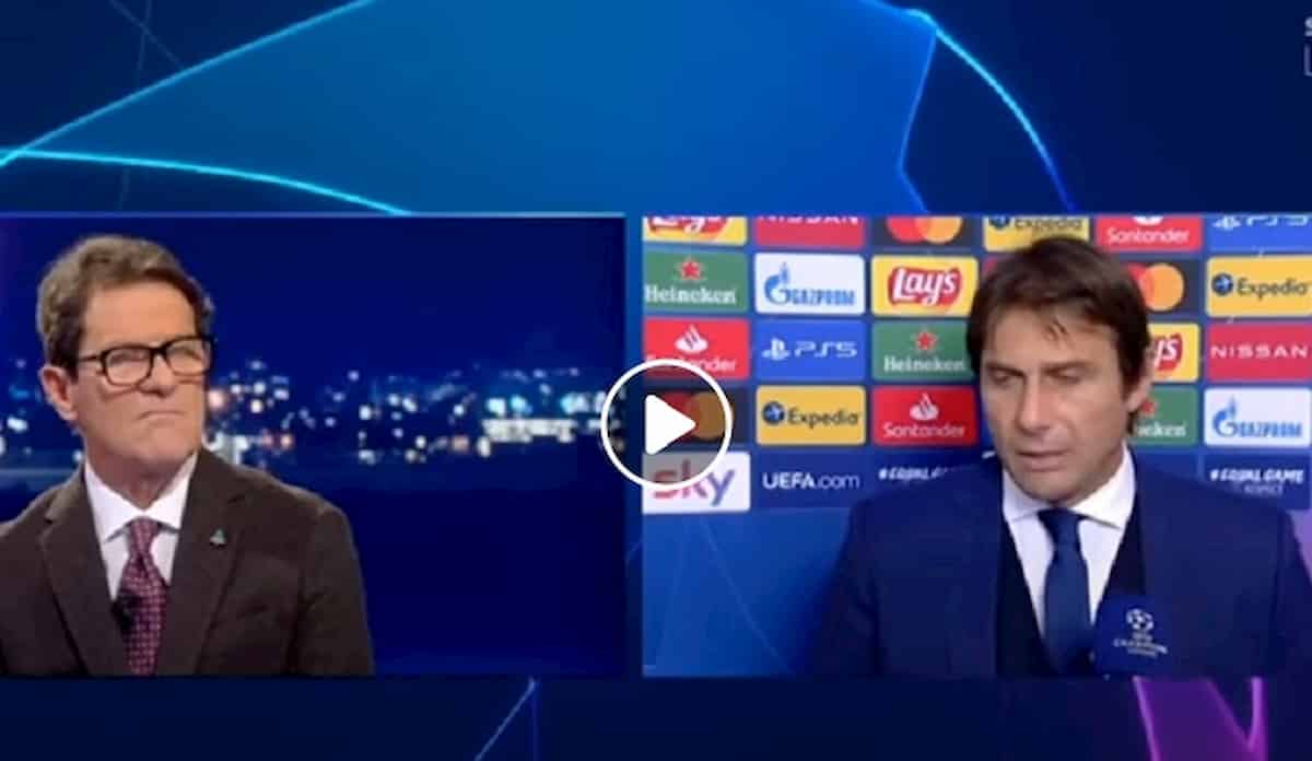 Conte non risponde a Capello all'intervista su Sky. Ma l'Inter fuori dalla Champions non è colpa del Var...