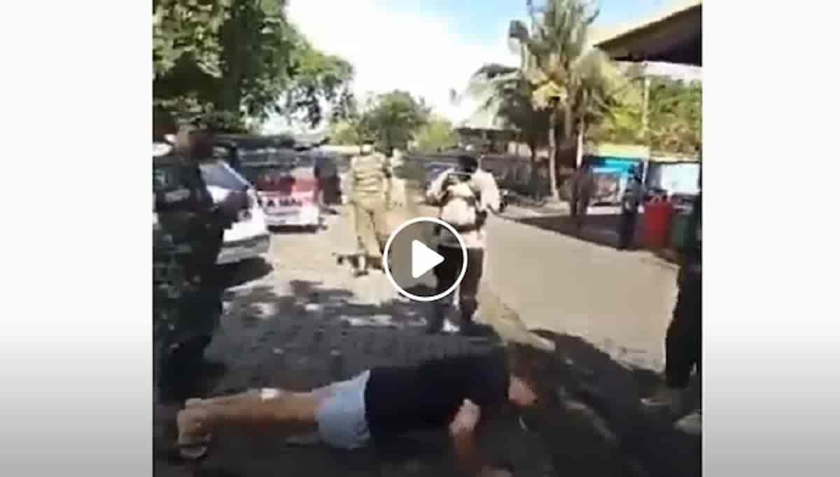Bali, turisti senza mascherina costretti a fare flessioni per strada: i VIDEO con le punizioni