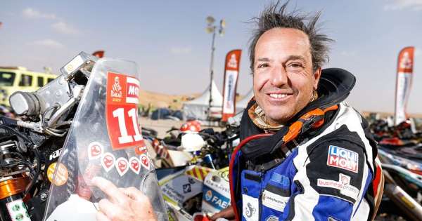 Dakar, Cesare Zacchetti (nella foto) e Franco Picco, al traguardo dopo 8 mila km in moto nel deserto in Arabia Saudita