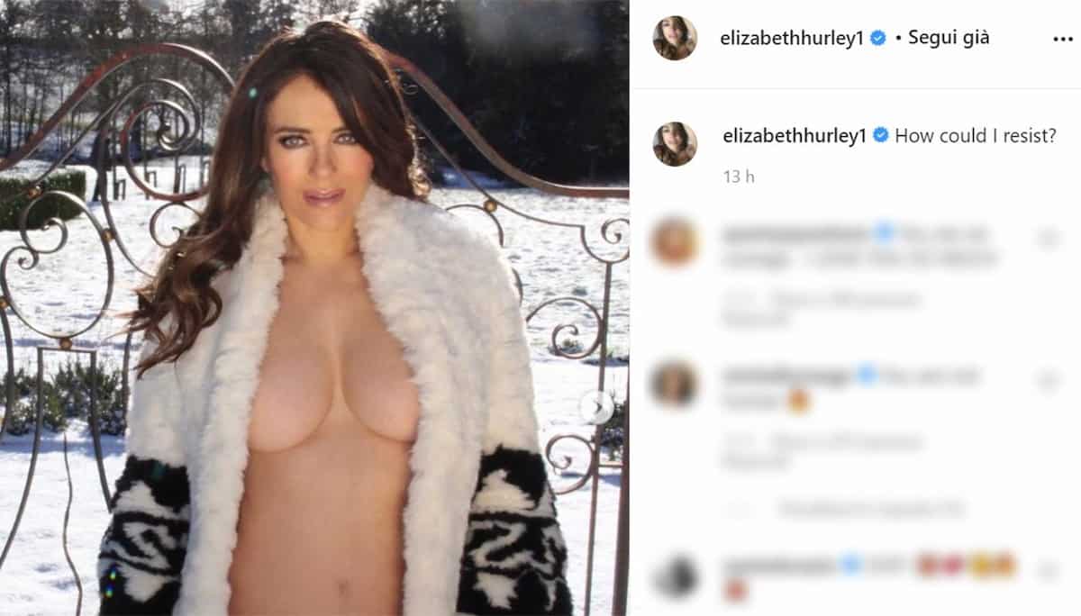 Elizabeth Hurley in topless