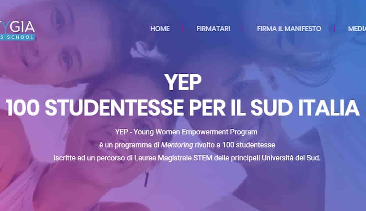 YEP, il programma rivolto alle studentesse del Sud Italia per l'inserimento nel mondo del lavoro