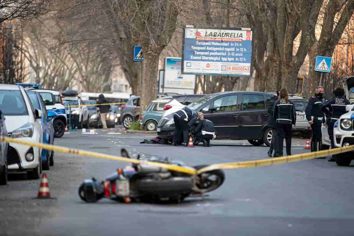Incidente a Roma sulla circonvallazione Clodia: morto un uomo a bordo di uno scooter