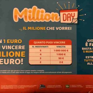 Million Day estrazione oggi martedì 9 febbraio 2021: numeri e combinazione vincente Million Day di oggi