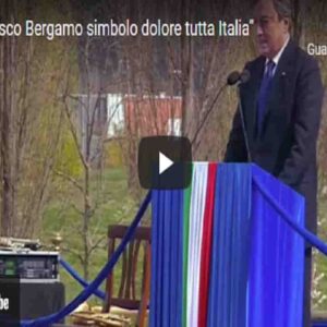 Draghi: “Bergamo è simbolo del dolore di tutta Italia. Lo Stato c'è e ci sarà” VIDEO