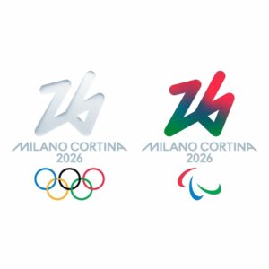 Olimpiadi invernali Milano-Cortina 2026 Futura logo