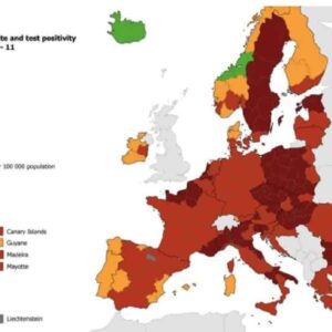 Covid, mappa Ue: anche la Puglia diventa rosso scuro nella mappa europea dell'Ecdc