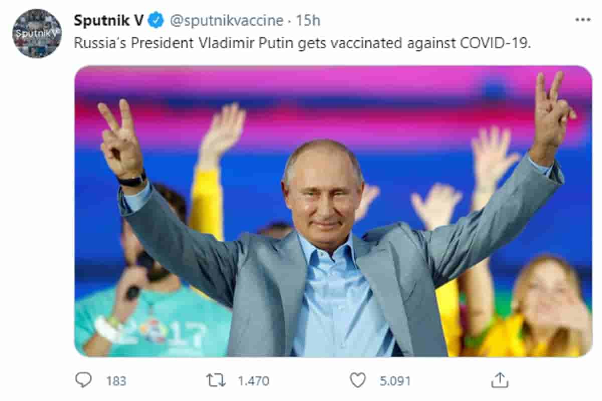 Vladimir Putin si è vaccinato ma non si è fatto fotografare. Perché?
