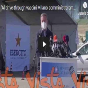 Vaccino anti-Covid, a Milano si fa in auto in 5 minuti al drive through della Difesa al parco del Trenno VIDEO