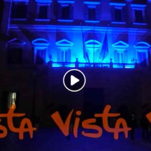 2 aprile giornata mondiale dell'autismo: Palazzo Chigi diventa azzurro VIDEO Elio racconta la storia del figlio