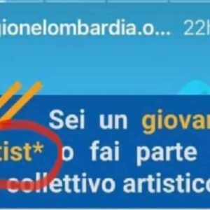 Regione Lombardia, asterisco per artist*: volontà di linguaggio inclusivo, ma artisto non esiste