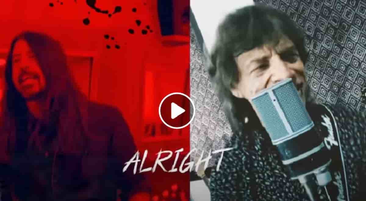Mick Jagger e Dave Grohl cantano Eazy Sleazy: VIDEO e testo canzone scritta durante il lockdown