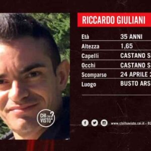 Riccardo Giuliani scomparso