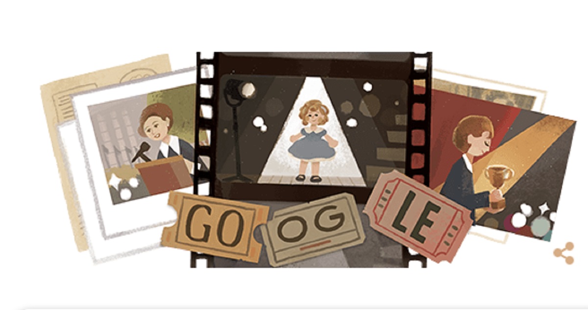Shirley Temple, il doodle di Google per il 9 giugno: chi era la baby attrice "riccioli d'oro"