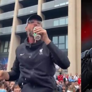 Jurgen Klopp beve birra e fa festa con i tifosi inglesi dopo la vittoria sulla Germania. Ma è un sosia VIDEO