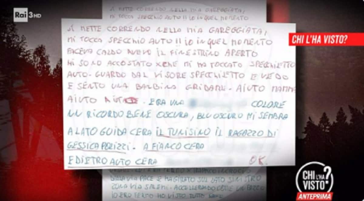 Denise Pipitone, Chi l'ha Visto? pubblica la lettera anonima arrivata all'avvocato Frazzitta