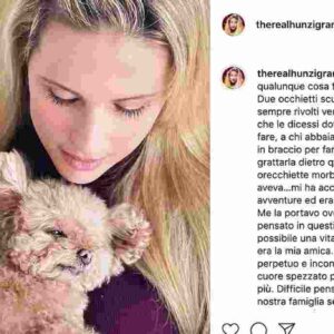 Michelle Hunziker piange la morte del suo cane Lilly su Instagram: "Non era possibile una vita senza di lei"