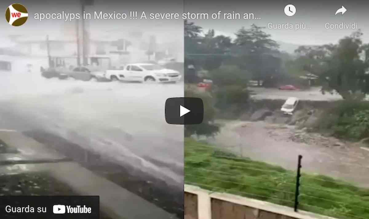 Atizapan (Messico), nubifragio con grandinata violenta (VIDEO): un uomo muore di ipotermia