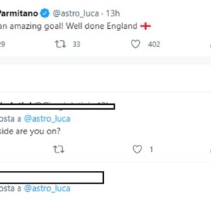 Luca Parmitano esulta al gol dell'Inghilterra e sui social partono gli insulti: "Sei sulla Luna?"