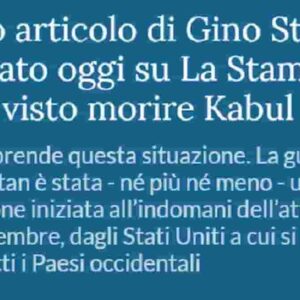 Gino Strada, il giorno della morte un suo articolo sull'Afghanistan pubblicato su La Stampa
