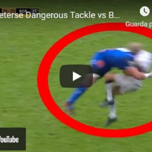 Rugby, il violento placcaggio di Ryno Pieterse: ora rischia 52 settimane di sospensione VIDEO