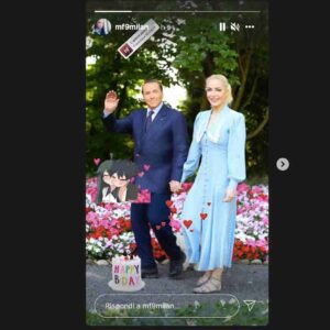 Marta Fascina, fidanzata di Silvio Berlusconi, gli fa gli auguri di compleanno con foto su Instagram