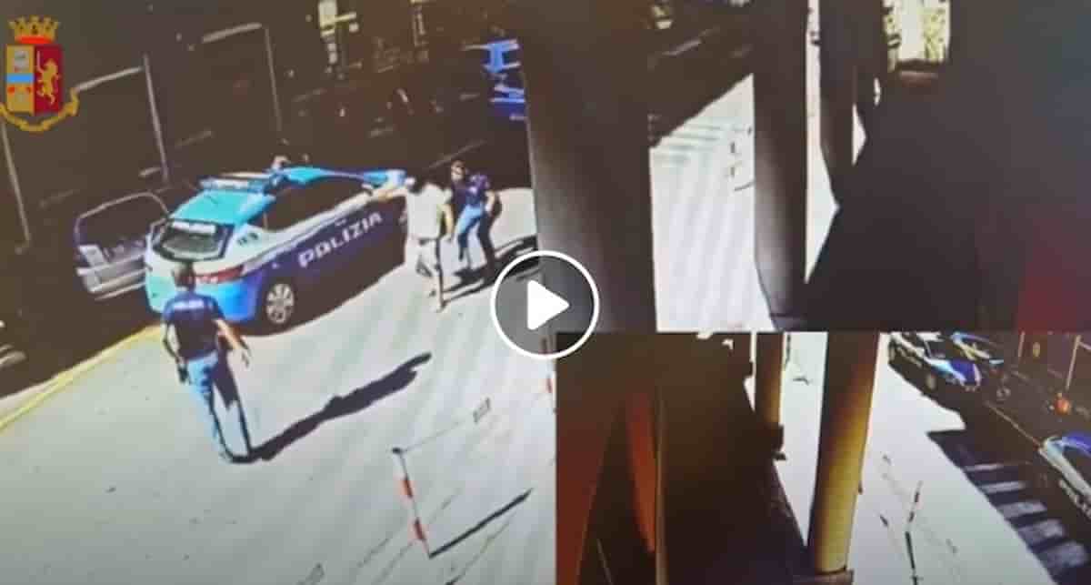 Sestri Ponente: minaccia poliziotti con una pietra proprio davanti al Commissariato VIDEO