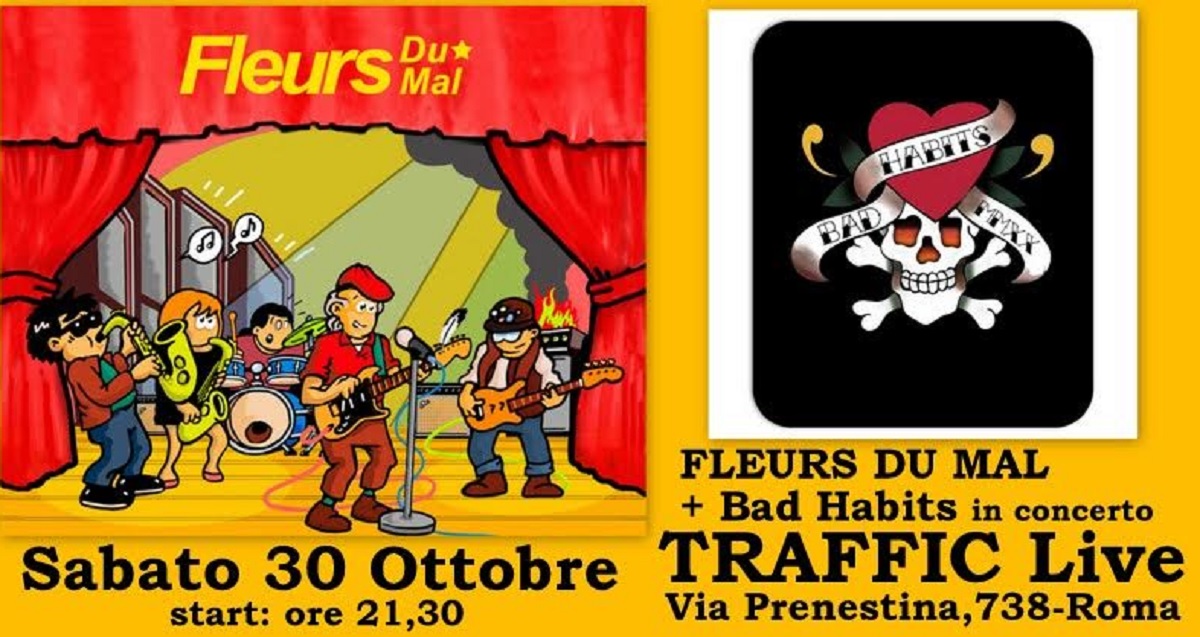 Fleurs Du Mal e Bad Habit al Traffic il 30 ottobre: a Roma si torna a suonare blues e rock
