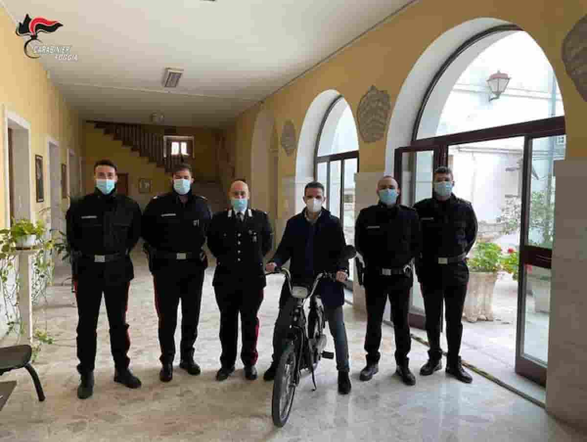Ciao rubato nel 1998 a Salerno, ciclomotore ritrovato dopo 23 anni in provincia di Foggia