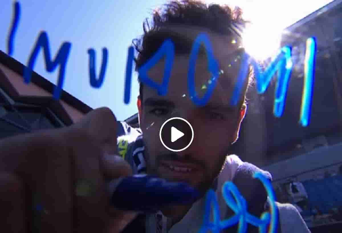 Matteo Berrettini ringrazia Imodium dopo aver vinto la prima partita agli Australian Open VIDEO