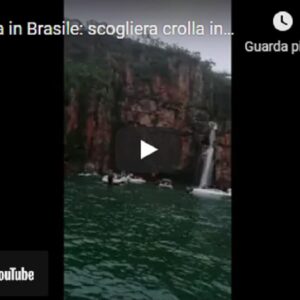 Brasile, scogliera crolla sui turisti in barca: almeno 7 i morti e 32 persone ferite VIDEO