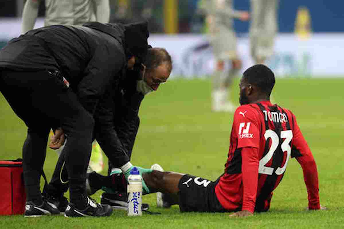 Milan, infortunio Tomori: lesione del menisco mediale. Quali partite salta