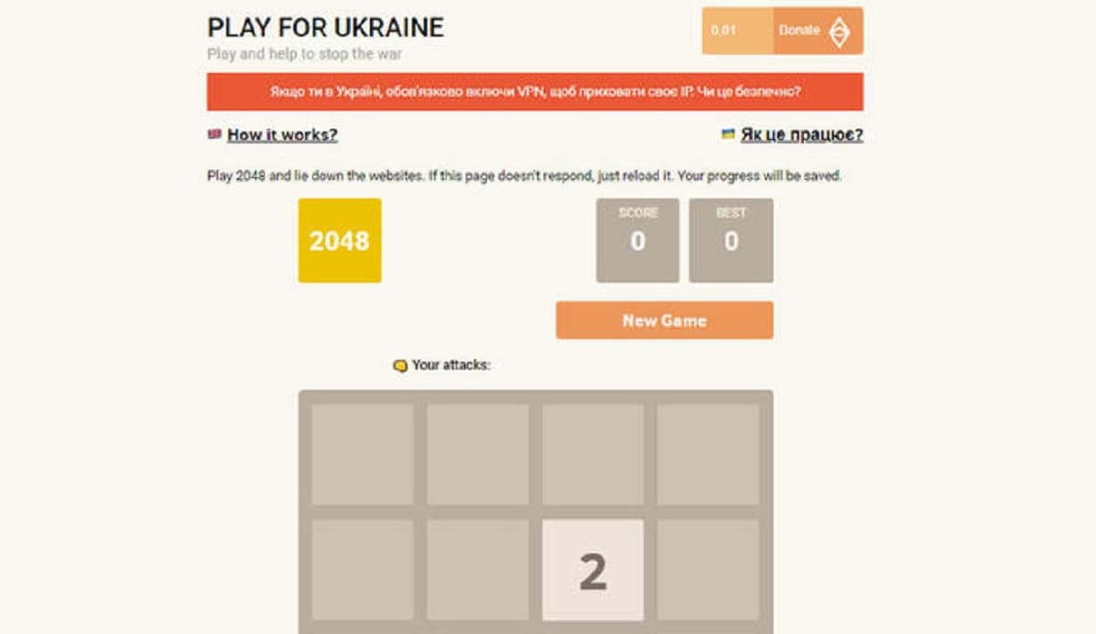 Play for Ukraine, il gioco online per bloccare i siti utilizzati dall'esercito russo: come funziona