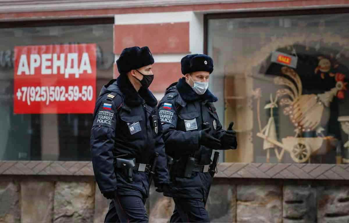 polizia russia, foto ansa