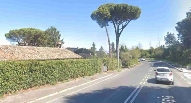 Roma auto giardino villetta sulla via Cassia