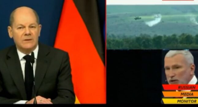 Ucraina, la tv russa contro Scholz: "Chi diavolo sei, bastardo? Se non accetterete i nostri termini useremo la forza fino alle armi nucleari"