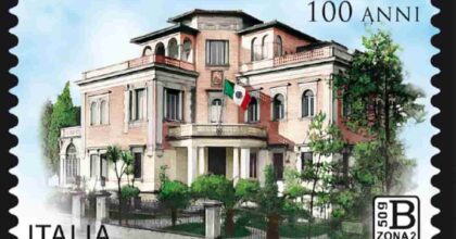 Poste Italiane, francobollo per i 100 anni della sede dell’Ambasciata del Messico in Italia