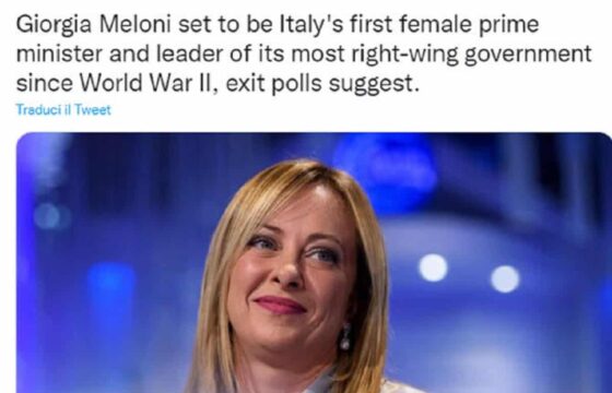 La vittoria della Meloni sulla stampa estera, per la Cnn "primo premier italiano più di destra dopo Mussolini"