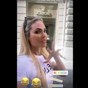 Ilary Blasi, il video provocazione davanti al negozio Rolex e tagga Francesco Totti