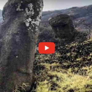 Isola di Pasqua, le statue Moai carbonizzate in un incendio VIDEO