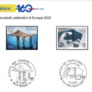 Poste, la leggenda di Colapesce e il mito di Romeo e Giulietta sui francobolli Europa 2022