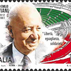 Paolo Taviani, Poste e il francobollo per commemorare i 110 anni dalla sua nascita