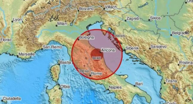 Terremoto nelle Marche: 4 scosse (2 molto forti) in 30 minuti. Scuole chiuse e treni fermi