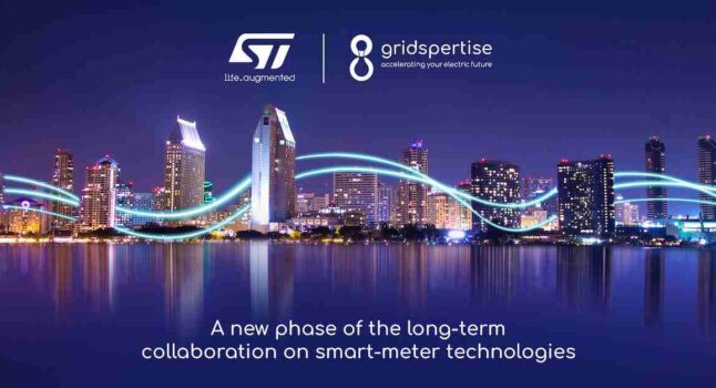 Gridspertise e STMicroelectronics consolidano la collaborazione su tecnologie dei contatori intelligenti